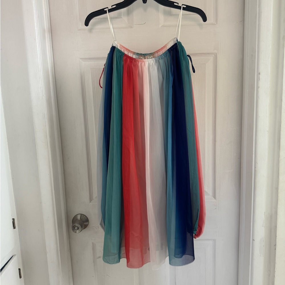 Colorful A-Line Chiffon Skirt